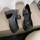 2024 New Waterproof Platform High Heels Women's Thick Heels Black Sexy Catwalk Cheongsam Professional Women's Singles