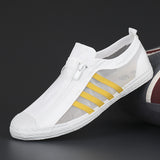 Breakj Men's Shoes 2025 Summer New Men's Canvas Shoes Korean Version Of The Trendy Casual Shoes Zipper