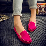 Women Shoes 2023 Spring Autumn Women Casual Flat Shoes Slips Round Toe Denim Flat Loafer Plus Size Jeans Shoes Zapatos