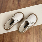 Women's Closed Toe Slippers 2023 New Mules Cotton Breathable Flat Sandals Outdoor Casual Shoes Soft Sole Comfort Ladies