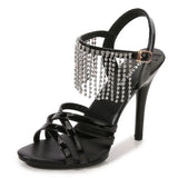 Catwalk High Heels Stiletto Sexy Platform 11cm Sandals Female Summer Red party Shoes Woman Sandals Cross Straps Size