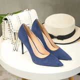 Sexy High Heels Pointed Students Wild Nude Thin Heels Single Shoes Elegant Dress Party Pumps Small Size Womens Shoes