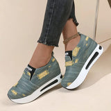 Platform Sneakers Wedges Shoes for Women's Designer Slip-on Casual Woman Tennis Shoes Sports Female Fashion