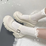 mary jane Lolita shoes Japanese Students JK Female High Heel Uniform College Girl Shoes Platform shoes Mary Jane