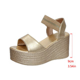 Breakj Sandals Women 2025 Summer Fashion Thick-Soled Loose Cake With 9 Cm Word With Large Women's