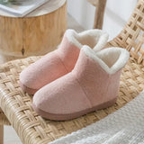Women Winter Slippers New Winter Warm Plush Slip-on Couples Home Floor Shoes Non-slip Flats Female Soft Faux Fur Snow Boots