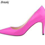 Shoes 2023 Women Pumps Fashion 9cm High Heels Pointed Toes Black White Shoe Women Wedding Shoes Ladies