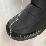 Size 44 Waterproof Snow Boots Women 2023 Warm Thick Plush Winter Ankle Boots Women Non Slip Platform Cotton Padded