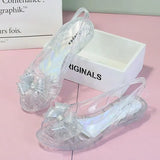 with Medium Heels Summer 2023 Bow Sandals for Women Beach Ladies Shoes Jelly Plastic Pvc Trend Anti Slip Hot Shoe