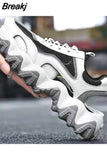 Men's Brand Mesh Sandals Hollow Lace Up Male 2023 Summer Refreshing Platform Sneakers Man Fashion Beach Shoes