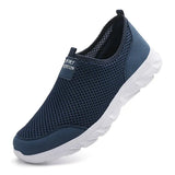 Sneakers Men Summer Running Shoes Breathable Mesh Lightweight Walking Casual Shoes Slip-On Men's Driving Zapatillas