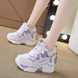 New Fashion Sneakers Women Sports Shoes Platform Mesh Breathable Vulcanized Shoe Wedge Casual Woman Summer Zapatos