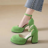 New High Heels Women Mary Janes Lolita Shoes Thick Platform Shoes Sandals Pumps Summer Party Ladies Shoes Mujer