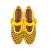 Breakj New Catwalk Shoes High Fixed Mesh Ins Niche Design Round Head Ballet Single Shoe