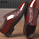 Dress Shoes for Men 2022 Spring Autumn Fashion Formal Suit Shoes Man Brand PU Leather Wedding Party Style Men's