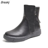 New Women Boots Winter Plush Ankle Waterproof Warm Snow Boots Platform Keep with Thicken Fur Heels Botas Mujer