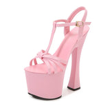 Breakj Hate Day High Nightclub Super High-Heeled Sandals Women's Work Shoes Show Pole Dance Shoes Waterproof
