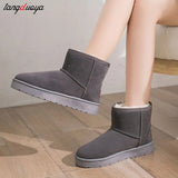 boots women's short tube 2023 new winter snow cotton shoes anti slip warm women's boots Comfortable Ankle Boots Ladies