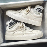 Hot Sale Leather Shoes Men Skateboard Shoes Platform Comfortable Casual Walking Streetwear Teenager Men Vulcanize