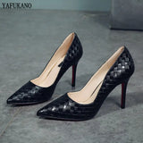 and American Sexy Elegant High Heels 2023 Pointed Toe Stiletto White Single Shoes OL Work Womens Shoes Fashion