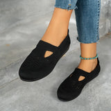 Women Shoes Fashion Breathable Hollow Slip on Casual Shoes Lightweight Anti-Slip Flat Shoes Zapatos Mujer Women