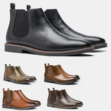 Male Shoes Fashion Men Luxury Chelsea Boots Retro Slip on Casual Ankle Boots Plus Size Short Botas Zapatillas