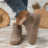 Boots For Women Women's Low Shoes Flat Heel Booties Ladies Winter Footwear Boots-women Luxury Designer Cotton Shoes