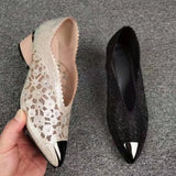 Breakj New Leather Soft Bottom Low Heel And Niche Solid Fashion Simple Point-Point Fashion Single