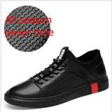 men genuine leather oxfords shoes luxury brand italian style male footwear shoes for men Breathable Flat Lace-Up Shoes big