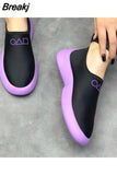 Vulcanize Shoes Sneakers Women Shoes Ladies Slip-On Solid Color Sneakers Female Sport Mesh Casual Shoes Women plus Size