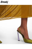 Thin High Women Sandals Fashion Summer 2023 Rivets Tassel Belt Buckle Genuine Leather Sandals High Quality Party