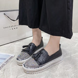 Ladies' Casual Shoes 2023 Summer New Shallow-Mouthed One-Foot Love Shoes Korean Version Of Diamond