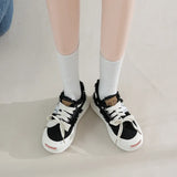 Women Shoes 2023 Summer Trendy Canvas Shoes Women Low Cut Casual Shoes Women Socofy Flat Shoes Zapatos De