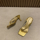New Summer Slippers Women Shoes Fashion Sexy Thin Heels Flip Flops Woman Shoes High Heels Sexy Ladies
