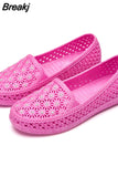 Shoes Women Hollow Out Slip on Casual Nurse Shoes Summer Loafers Female Sandals Shallow Beach Breathable Zapatos