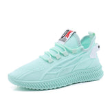 Fashion Spring Female Sneakers Women Shoes Korean Mesh Yellow Ladies Shoes Woman Lace Up Red Black Casual Shoes
