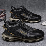 Men Sneakers Running Boots Fashion Outdoor Jogging Sports Shoes Mesh Breathable Cushioning Black Basket Footwear Male Big