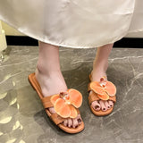 New Women's Slippers 2024 Fashion flower Women's Sandals Bathroom Slippers Banquet Party Women's Shoes slides