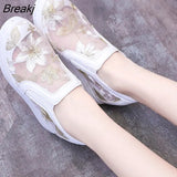 Women's Shoes 2023 Platform Wedges Shoes for Woman Casual Sports Summer Spring Loafers White Black Wedge Heel