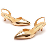 Breakj Cm Large-Size Fine-Heeled Pointed Sandals Behind The Cool Striped High Heels White High Heels Women's Golden Wedding