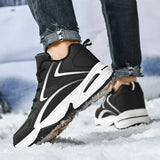 Men Shoes plush warm Casual Shoes Lace Up sneakers Men Sport Trekking Shoes Winter Boots Outdoor Sneakers men big size 48 49