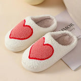 2023 New Cartoon Graphic Warm Indoor Slippers Women Cute Soft Sole Winter Shoes for Home Anti-Slip Thick Plush