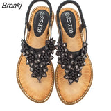 New Summer Women Round Toe Flat Sandals Comfortable Outdoor Sports Beach Soft Bottom Opened Toe Fashion Casual