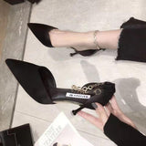 Women Thin Heel Hollow Sandals， Woman Pearl Butterfly Pointed Toe High Heels Womens Shoe Wedding Shoes，designer