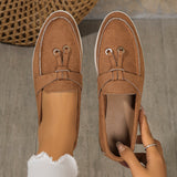 New Women Loafers Slip on Ladies Flats Brand Spring Autumn Casual Flat Shoes Leather Cashmere Single Shoes plus size