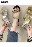 New Women Shoes Slippers Summer Beach Sandals Fashion Women Rhinestone Outdoor Slippers Flip Flops Shoes Women
