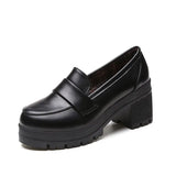 Mary Jane Small Leather Shoes Jk Shoes, A New Style College Style Thick-Heeled Retro Uniform In Spring