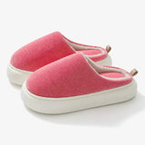 Sole Home Indoor Slippers for Women 2023 Winter Warm Corduroy Cotton Slippers Woman Flat Heels Non Slip House Shoes
