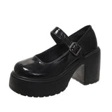 shoes Heels Lolita shoes platform heels Women Mary Jane Shoes Vintage Girls High Heel Japanese Style College Student