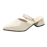 Breakj And Cool Slippers Women's Summer 2025 New Half-Slippers Korean Version Inside And Outside Wear High And Female